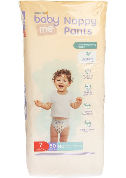 Baby Me Külot Bez xxlarge 7 Numara 18-30 kg  50 Adet