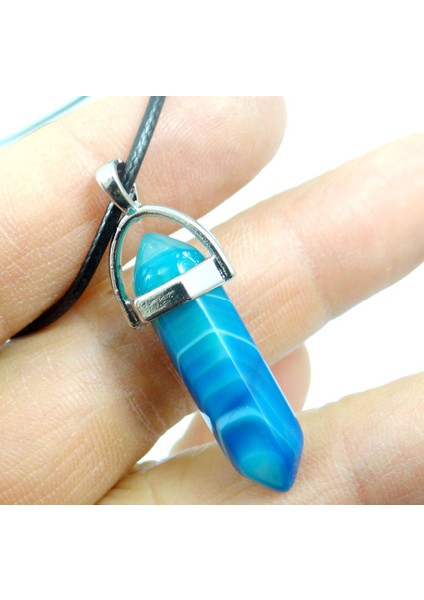 No.10 Doğal Taş Turquoises Kuvars Kristal Opal Lapis Kaplan Gözü Sütun Kolye Diy Takı Yapımı Için Kolye Aksesuarla (Yurt Dışından)