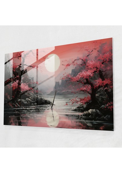 Japon Katana Cam Baskı - Antik Silahlar, Modern Sanat, Antik Silahlar, Duvar Süslemesi, 70 x 50 cm