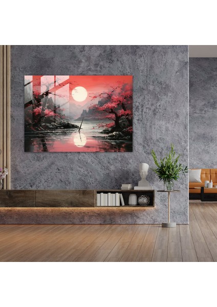 Japon Katana Cam Baskı - Antik Silahlar, Modern Sanat, Antik Silahlar, Duvar Süslemesi, 70 x 50 cm modelleri