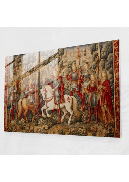 Ortaçağ Silahları Cam Baskı - Antik Silahlar, Modern Sanat, Duvar Dekorasyonu, Cam Sanatı, 70 x 50 cm