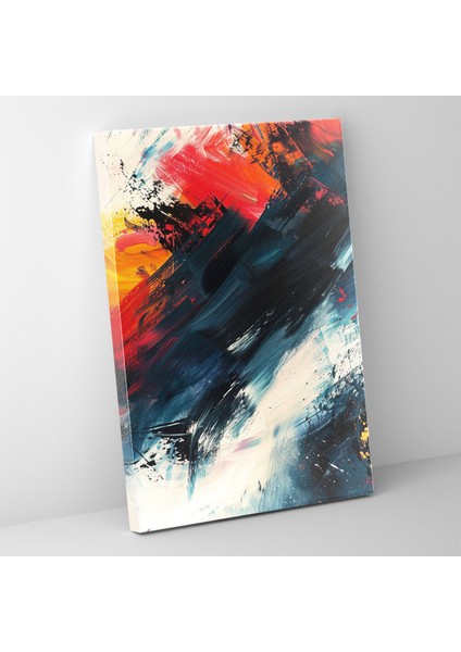 Aksiyon Resim Duvar Sanatı - Dinamik Fırça Darbeleri - Aksiyon Resim, Aksiyon Resim, Kanvas Tablo, Kanvas Tablo, 30X50