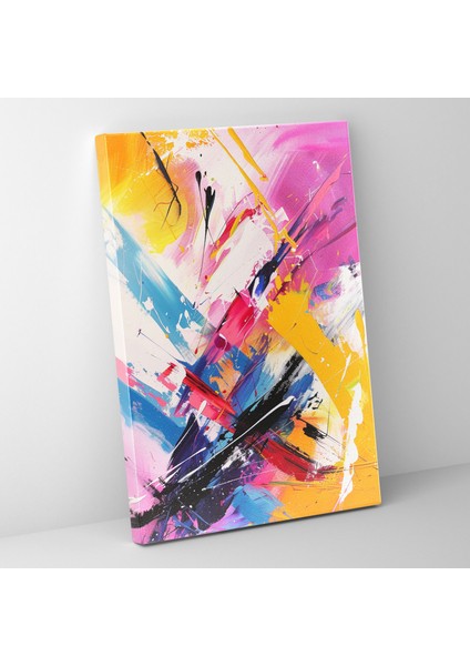 Canlı Aksiyon Tablo Duvar Sanatı - Aksiyon Tablo, Duvar Sanatı, Duvar Dekorasyonu, Ev Dekorasyonu, 50 x 70 cm