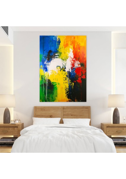 Aksiyon Tablo Duvar Dekorasyonu - Cesur Canlı Renkler - Aksiyon Tablo, Duvar Dekorasyonu, Kanvas Tablo, Aksiyon Tablo, 50 x 70 cm