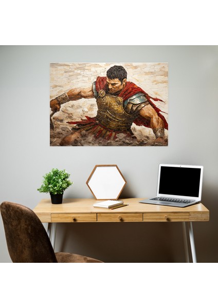 Kadim Silahlar Duvar Dekorasyonu - Roma Gladyatör Savaşı - Kadim Silahlar, Roma Gladyatörü, Duvar Süslemesi, Kadim Silahlar, 50X30 fiyatları