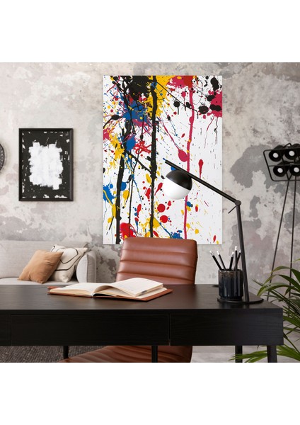 Soyut Aksiyon Tablo Kanvas Tablo - Aksiyon Tablo, Ev Dekorasyonu, Kanvas Tablo, Duvar Dekorasyonu, 50 x 70 cm fiyatları