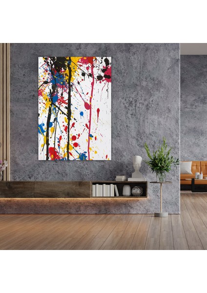 Soyut Aksiyon Tablo Kanvas Tablo - Aksiyon Tablo, Ev Dekorasyonu, Kanvas Tablo, Duvar Dekorasyonu, 50 x 70 cm modelleri