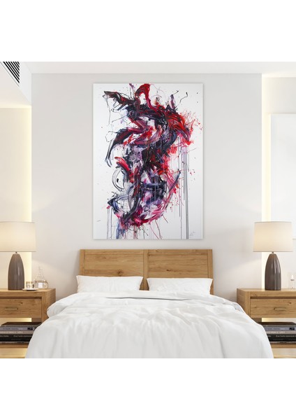 Organik Kendiliğindenlik Duvar Sanatı - Aksiyon Tablo, Duvar Sanatı, Ev Dekorasyonu, Spontane, 30X50