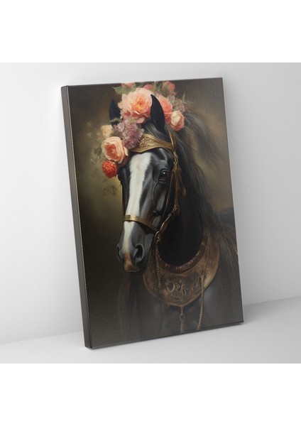 Insan Gibi Giyinmiş Hayvanlar Duvar Dekorasyonu - Insan Gibi Giyinmiş Hayvanlar, Gerçekçi Portre Tablosu, Muhteşem Zarafet, Duvar Süslemesi, 50 x 70 cm