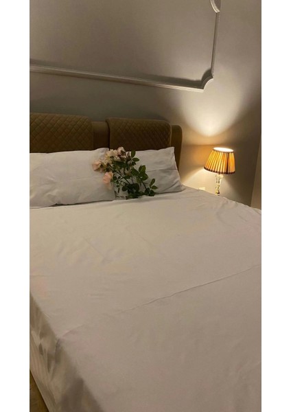 Otel Tipi 10 Adet Tek Çarşaf , Çift Kişilik 57 Tel %100 Pamuk 240X280