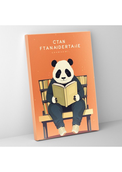 Insan Gibi Giyinmiş Hayvanlar Duvar Tablosu - Insan Gibi Giyinmiş Hayvanlar, Kanvas Tablo, Kanvas Tablo, Panda, 30X50