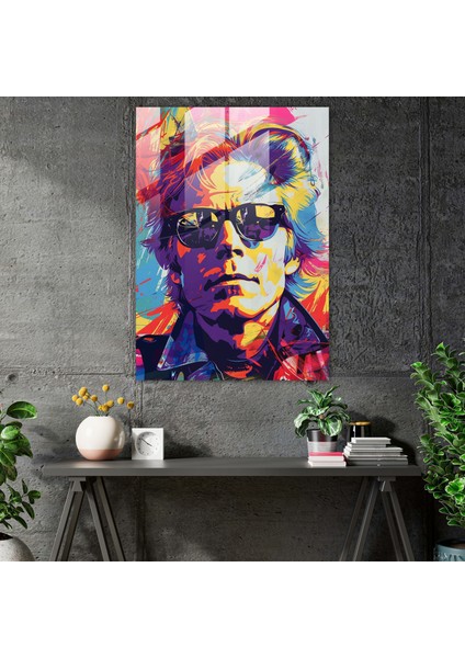 Andy Warhol Modern Sanat - Canlı Portre - Andy Warhol, Duvar Dekorasyonu, Modern Sanat, Cam Baskı, 30X45 fiyatları