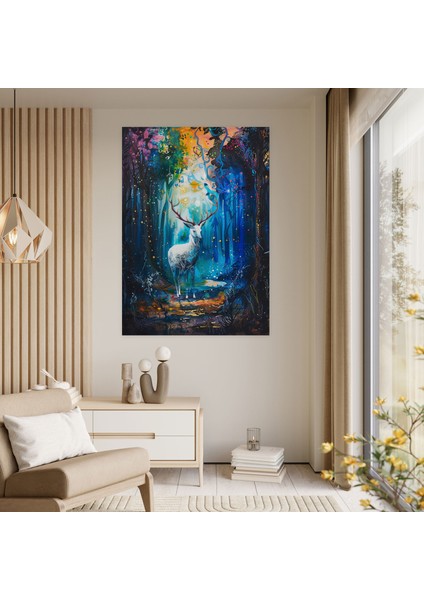 Ashvin Harrison Büyülü Orman Kanvas Tablo - Ashvin Harrison, Ashvin Harrison, Büyülü Orman, Fantastik Yaratıklar, 50 x 70 cm fiyatları