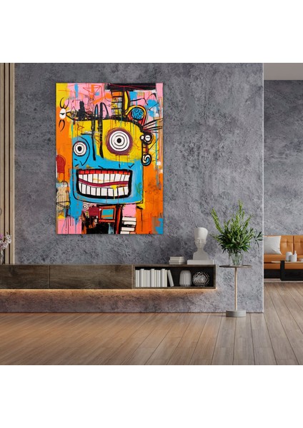 Basquiat Kanvas Tablo - Soyut Tablo - Basquiat, Kanvas Tablo, Duvar Sanatı, Soyut Resim, 30X50 modelleri