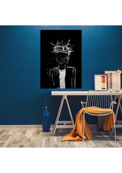 Basquiat Kanvas Tablo - Minimalist Sanat - Basquiat, Duvar Dekorasyonu, Basquiat, Duvar Sanatı, 50 x 70 cm