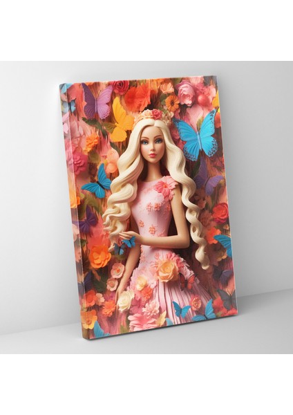 Barbie Kaprisli Bahçe Kanvas Tablo - Barbie, Barbie, Duvar Süslemesi, Kaprisli Bahçe, 50 x 70 cm