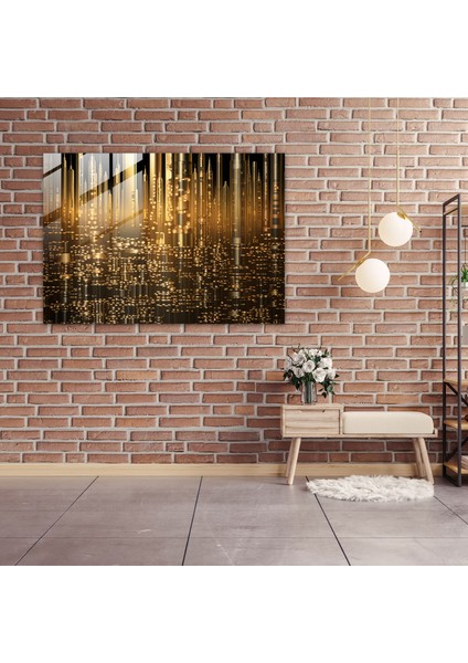 Bira Bardağı Duvar Sanatı - Bira, Fütüristik Bira Şehir Manzarası, Ev Dekorasyonu, Bira Şişeleri, 50 x 70 cm fiyatları