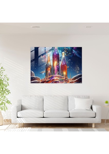 Bira Bardağı Baskı: Kozmik Bira - Bira, Ev Dekorasyonu, Bira Şişeleri, Duvar Dekorasyonu, 30X45 modelleri