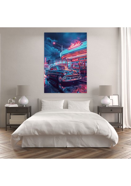 Ashvin Harrison Duvar Sanatı - Ashvin Harrison, Fütüristik Şehir Manzarası, Duvar Sanatı, Bilim Kurgu, 30 x 50 cm modelleri