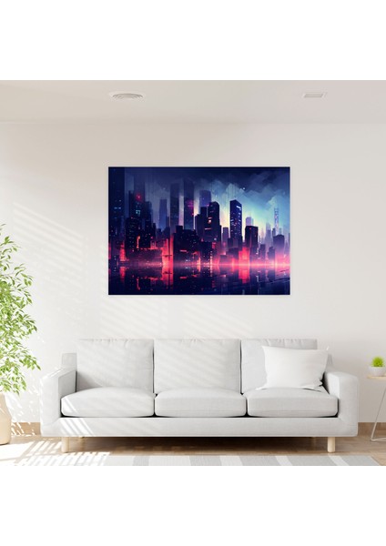Blockchain Şelalesi Kanvas Tablo - Blockchain, Duvar Sanatı, Doğa Fotoğrafçılığı, Ev Dekorasyonu, 50 x 30 cm modelleri