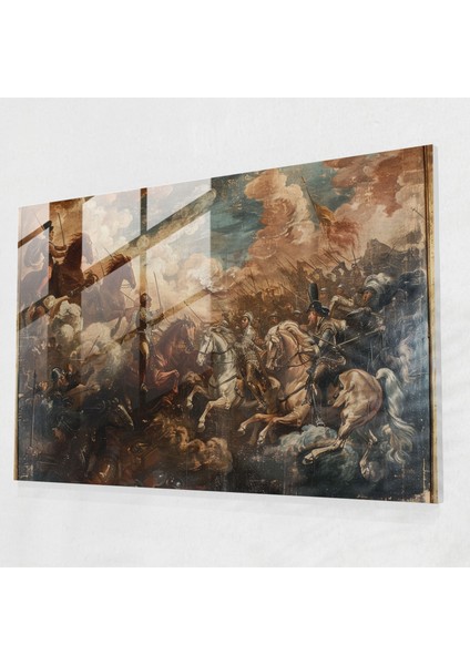 Barok Tarzı Resim Ev Dekorasyonu - Barok, Duvar Dekorasyonu, Modern Sanat, Cam Sanatı, 70 x 50 cm