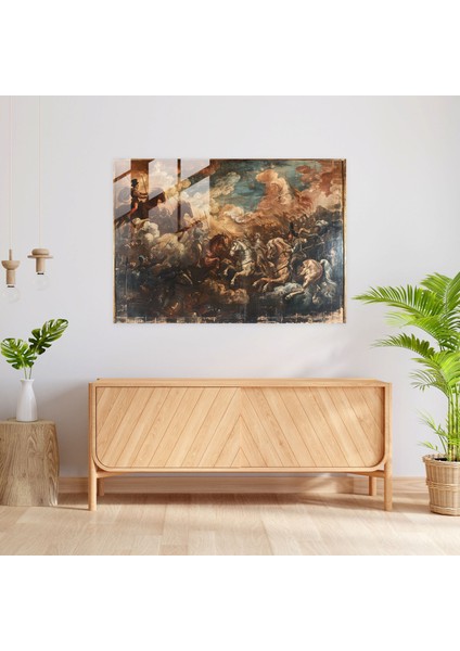 Barok Tarzı Resim Ev Dekorasyonu - Barok, Duvar Dekorasyonu, Modern Sanat, Cam Sanatı, 70 x 50 cm fiyatları