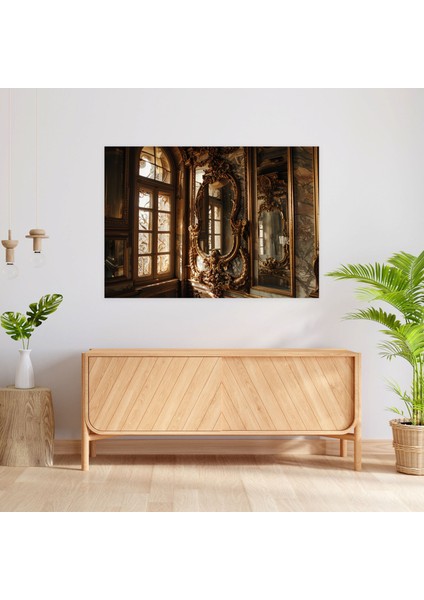 Süslü Barok Yaldızlı Çerçeveler Duvar Tablosu - Barok, Kanvas Tablo, Kanvas Tablo, Ev Dekorasyonu, 50X30 fiyatları