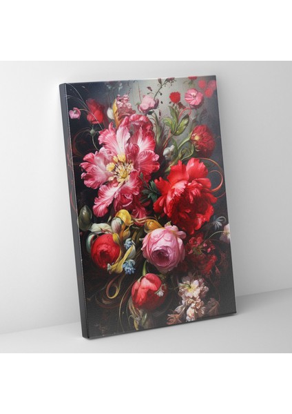 Doğal Güzellik Çiçek Kanvas Tablo - Kanayan Çiçekler, Doğal Güzellik, Gerçekçi Resim, Kanvas Tablo, 50 x 70 cm