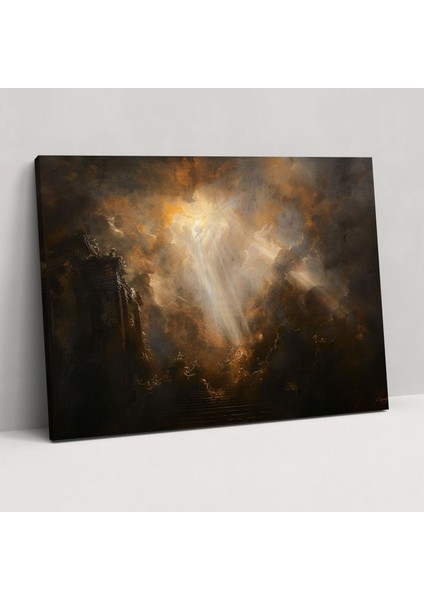 Dramatik Dini Barok Kanvas Tablo - Barok, Ev Dekorasyonu, Duvar Dekorasyonu, 70 x 50 cm