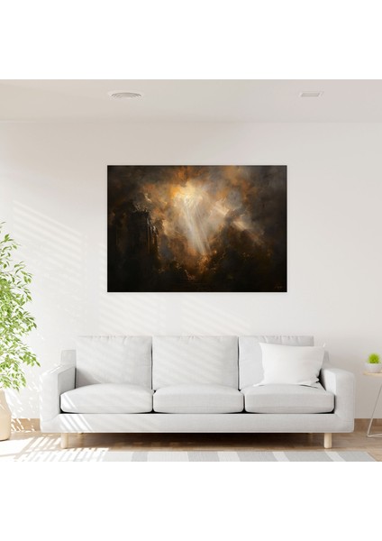 Dramatik Dini Barok Kanvas Tablo - Barok, Ev Dekorasyonu, Duvar Dekorasyonu, 70 x 50 cm modelleri