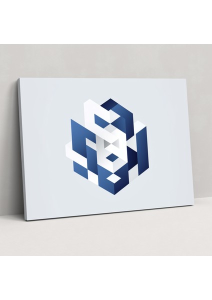 Blockchain Sembol Duvar Sanatı - Blockchain, Blockchain, Merkezi Olmayan Sistemler, Ev Dekorasyonu, 50X30