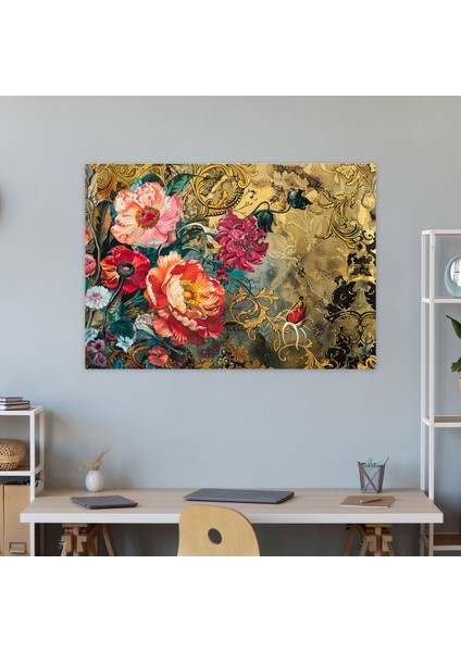 Barok Tarzı Resim Duvar Dekorasyonu - Barok, Duvar Dekorasyonu, Kanvas Tablo, Kanvas Tablo Duvar Sanatı, 70 x 50 cm