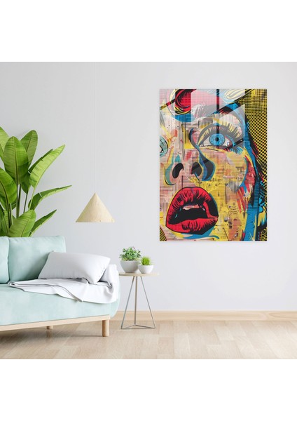 Andy Warhol Cam Duvar Sanatı - Andy Warhol, Modern Sanat, Çizgi Roman Paneli, Cam Duvar Sanatı, 50 x 70 cm modelleri