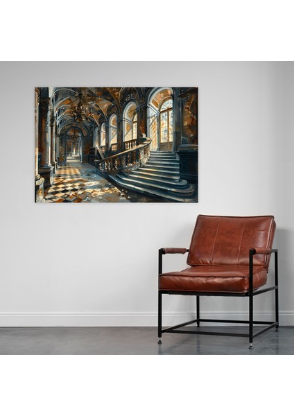 Antik Mimari Barok Duvar Dekorasyonu - Barok, Duvar Dekorasyonu, Ayrıntılı Mimari, Kanvas Tablo, 70 x 50 cm fiyatları