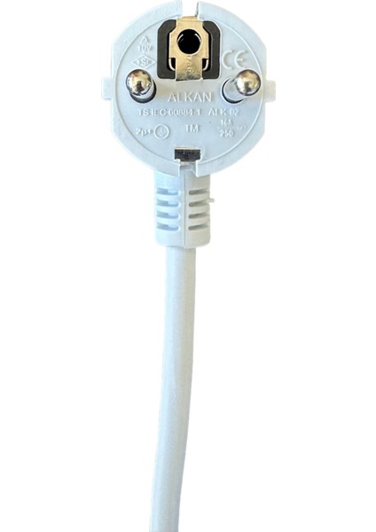3g 1 Mm² 2200W Profesyonel Uzatma Kablosu - Beyaz 7 Metre