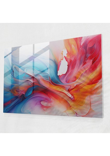 Blockchain Cam Baskı - Blockchain, Ev Dekorasyonu, Soyut Akrilik Tablo, Duvar Dekorasyonu, 70X50