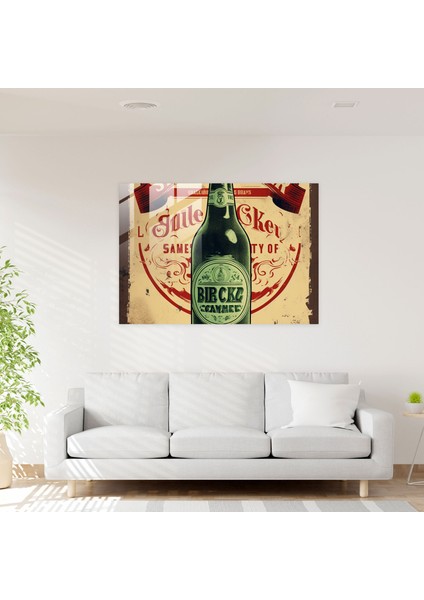 Bira Ev Dekorasyonu - Bira, Modern Sanat, Vintage Poster Tasarımı, Rustik Dokular, 30X45 modelleri