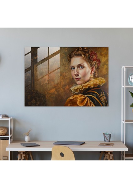 Barok Tarzı Resim Cam Baskı - Barok, Cam Duvar Sanatı, Klasik Sanat, Ev Dekorasyonu, 45X30 modelleri