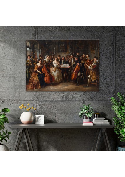 Barok Tarzı Tablo Kanvas Tablo - Barok, Kanvas Tablo, Duvar Dekorasyonu, 50X30