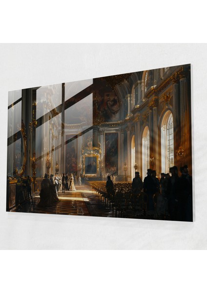 Barok Tarzı Resim Cam Duvar Sanatı - Barok, Duvar Süslemesi, Barok Tarzı Resim, Cam Sanatı, 45X30