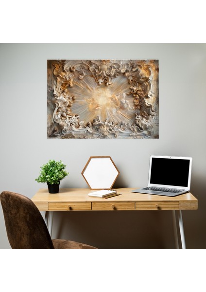Barok Tarzı Tablo Kanvas Tablo - Barok, Kanvas Tablo, Duvar Sanatı, Duvar Dekorasyonu, 90 x 60 cm