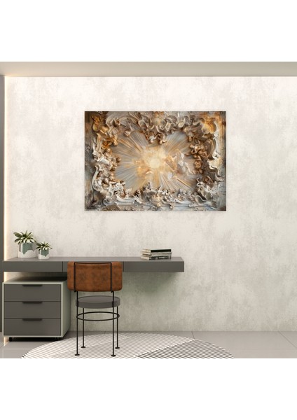 Barok Tarzı Tablo Kanvas Tablo - Barok, Kanvas Tablo, Duvar Sanatı, Duvar Dekorasyonu, 90 x 60 cm