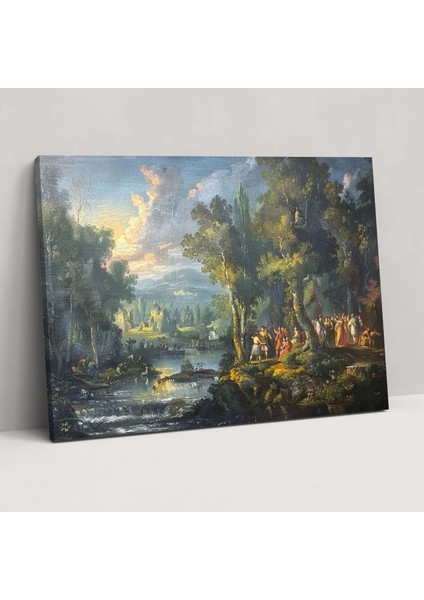 Mitolojik Tanrılar Kanvas Tablo - Barok, Duvar Sanatı, Barok Tarzı Tablo, Ev Dekorasyonu, 70 x 50 cm