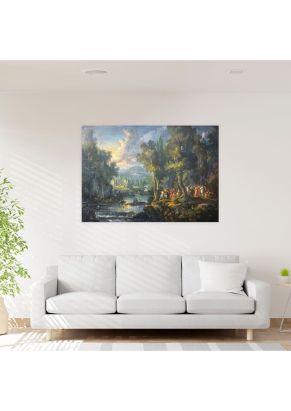 Mitolojik Tanrılar Kanvas Tablo - Barok, Duvar Sanatı, Barok Tarzı Tablo, Ev Dekorasyonu, 70 x 50 cm