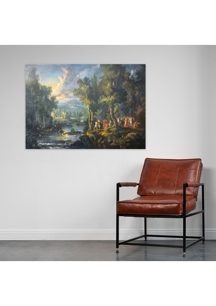 Mitolojik Tanrılar Kanvas Tablo - Barok, Duvar Sanatı, Barok Tarzı Tablo, Ev Dekorasyonu, 70 x 50 cm