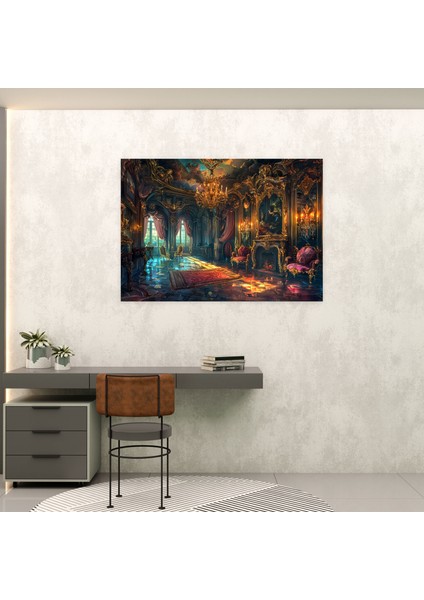 Süslü Şato Kanvas Tablo - Barok, Kanvas Tablo, Duvar Dekorasyonu, Kanvas Tablo, 50X30 fiyatları