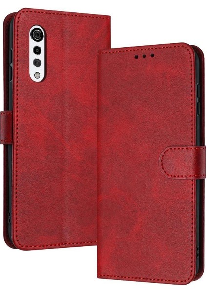 Lg Kadife Için Flip Case/kadife 5g Kart Yuvası ile Pu Deri Saf Renk (Yurt Dışından)