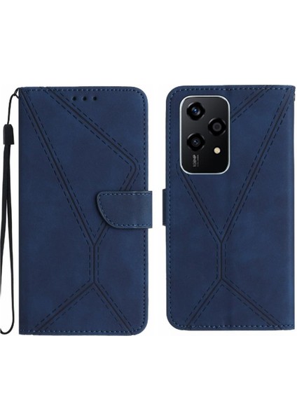 Onur 200 Lite Için Flip Case Yumuşak Pu Deri Deri Cüzdan Yüksek Kalite (Yurt Dışından)