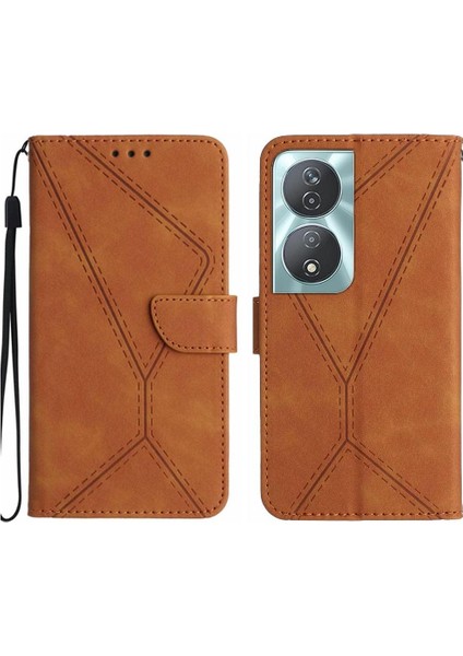 Onur X7B Dikiş Kabartmalı Yumuşak Pu Deri Yüksek Kalite Için Flip Case (Yurt Dışından)