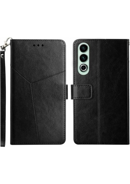 Oneplus Nord Ce4 Deri Cüzdan Kickstand Için Flip Case-Dayanıklı Kapak (Yurt Dışından)